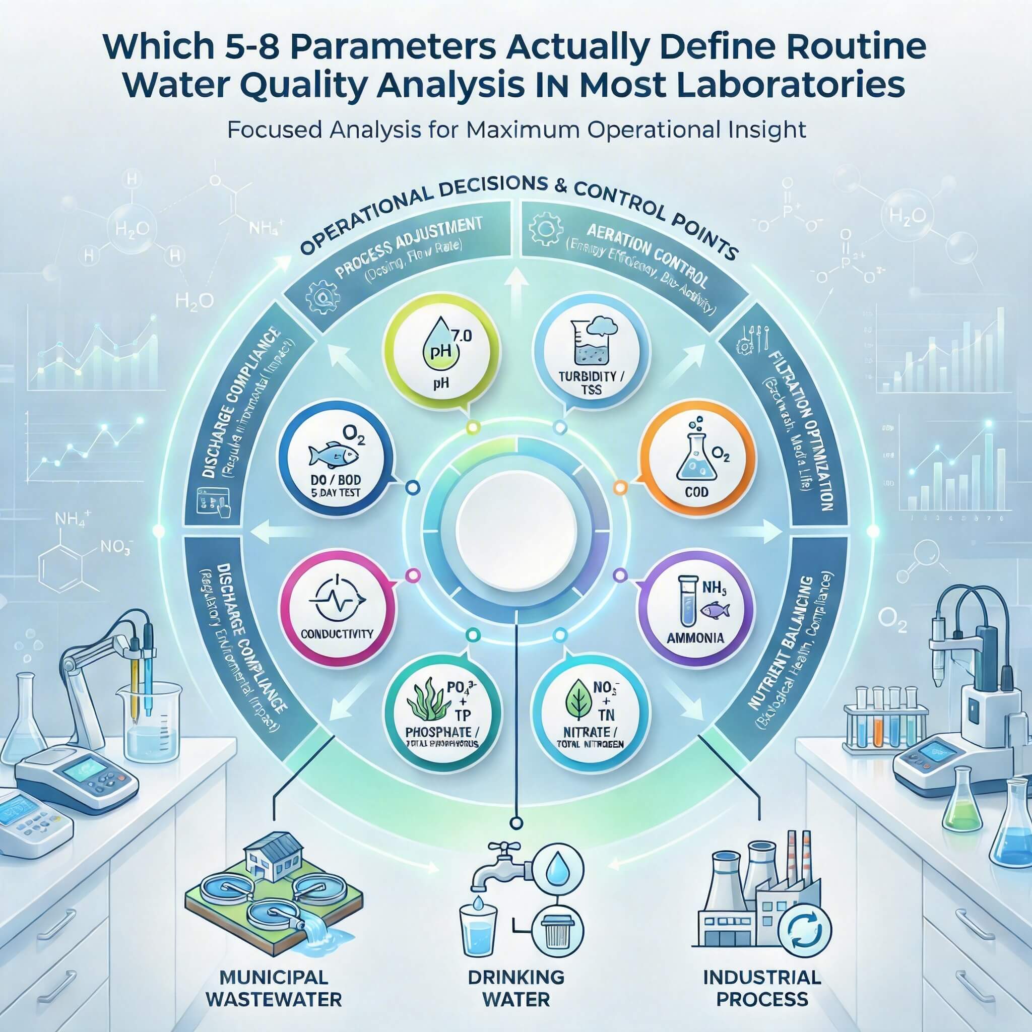 Which 5-8 Parameters Actually Define Routine Water Quality Analysis in Most Laboratories