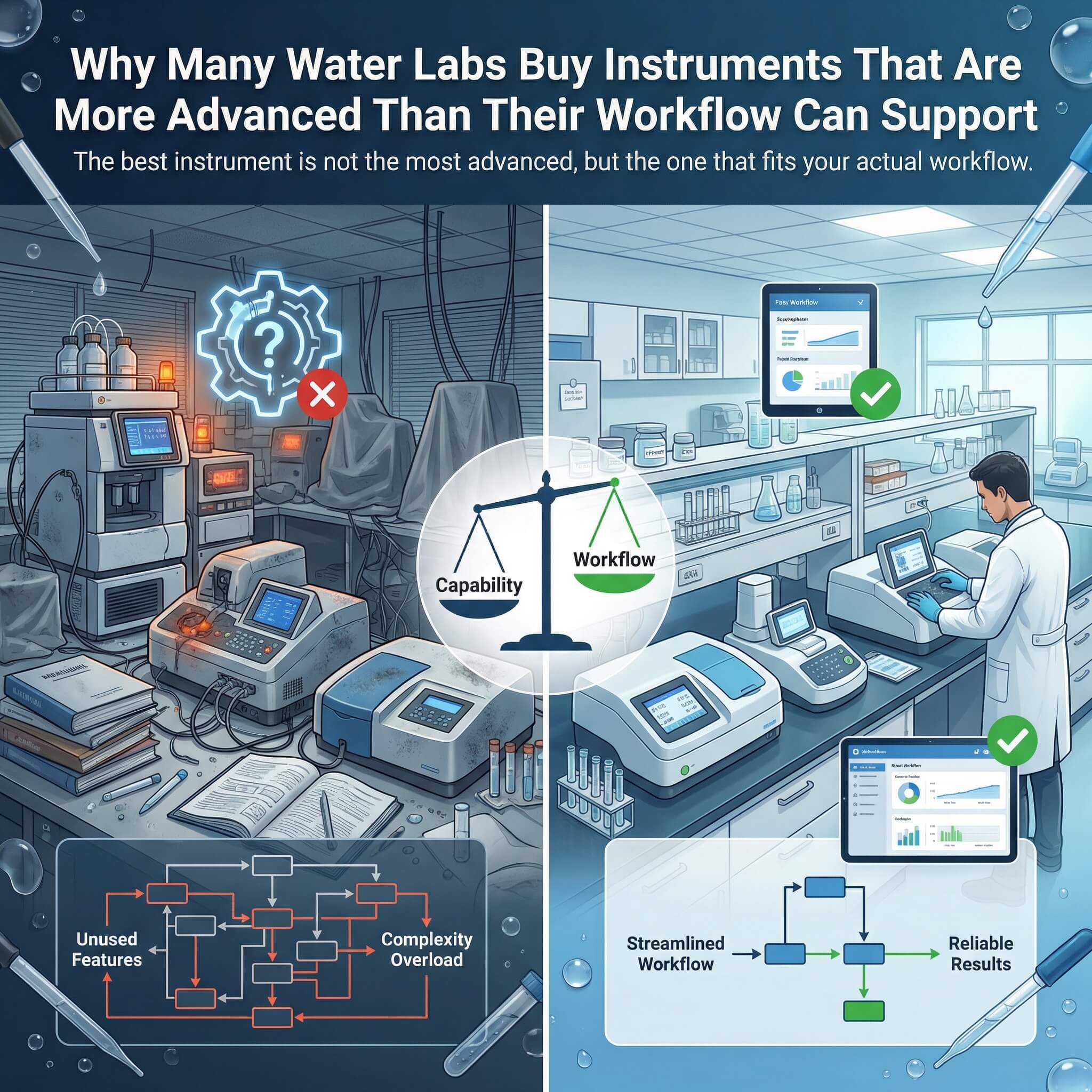 Why Many Water Labs Buy Instruments That Are More Advanced Than Their Workflow Can Support