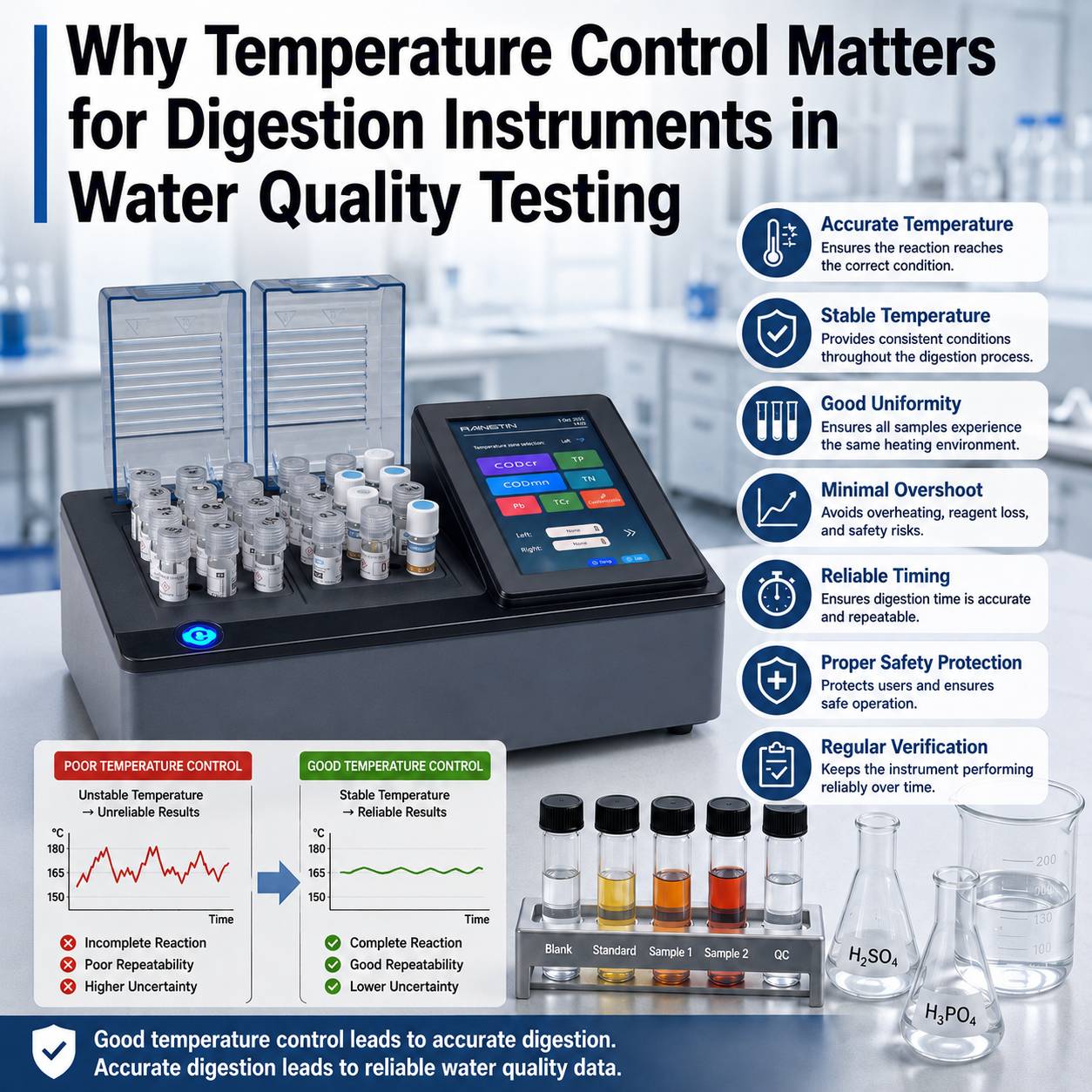 Why Temperature Control Matters for Digestion Instruments in Water Quality Testing