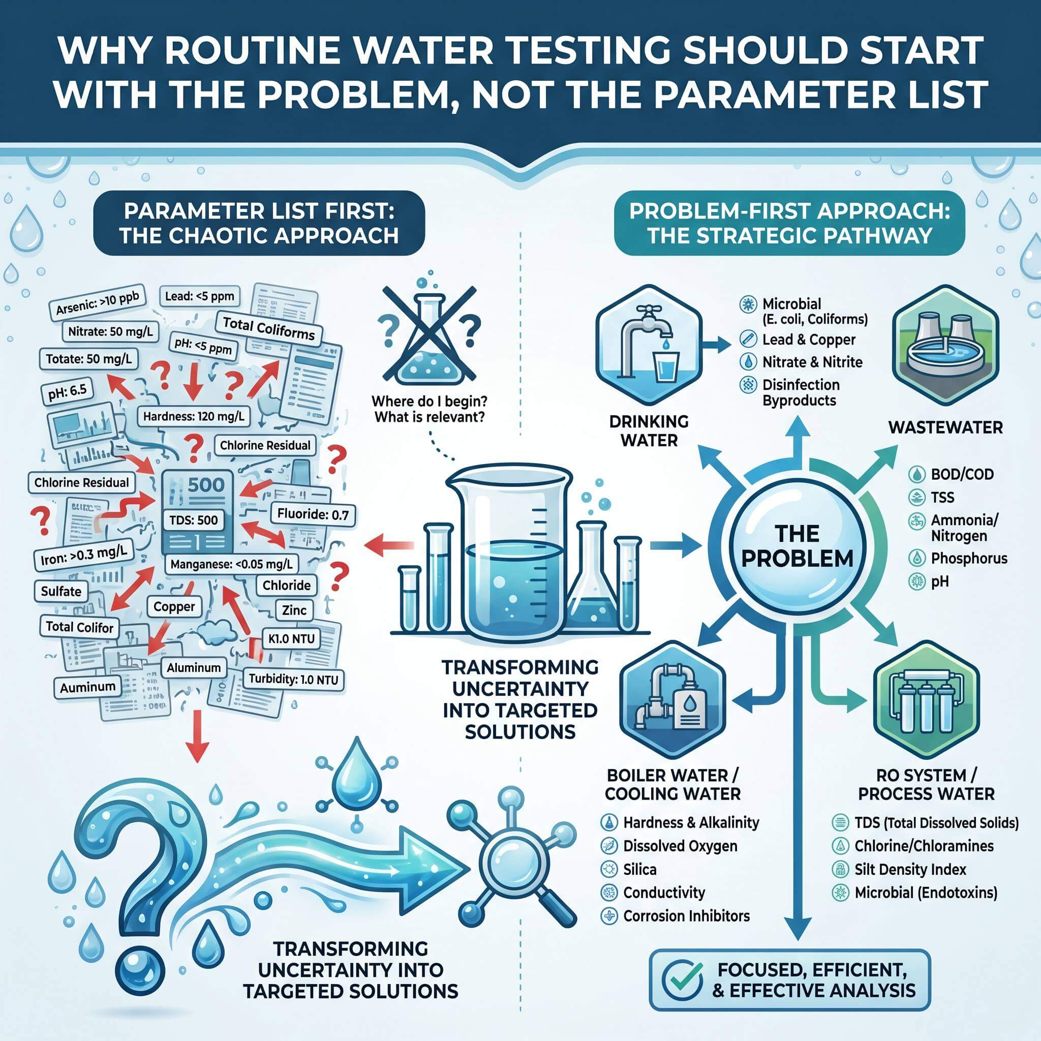 Why Routine Water Quality Testing Should Start with the Problem, Not the Parameter List
