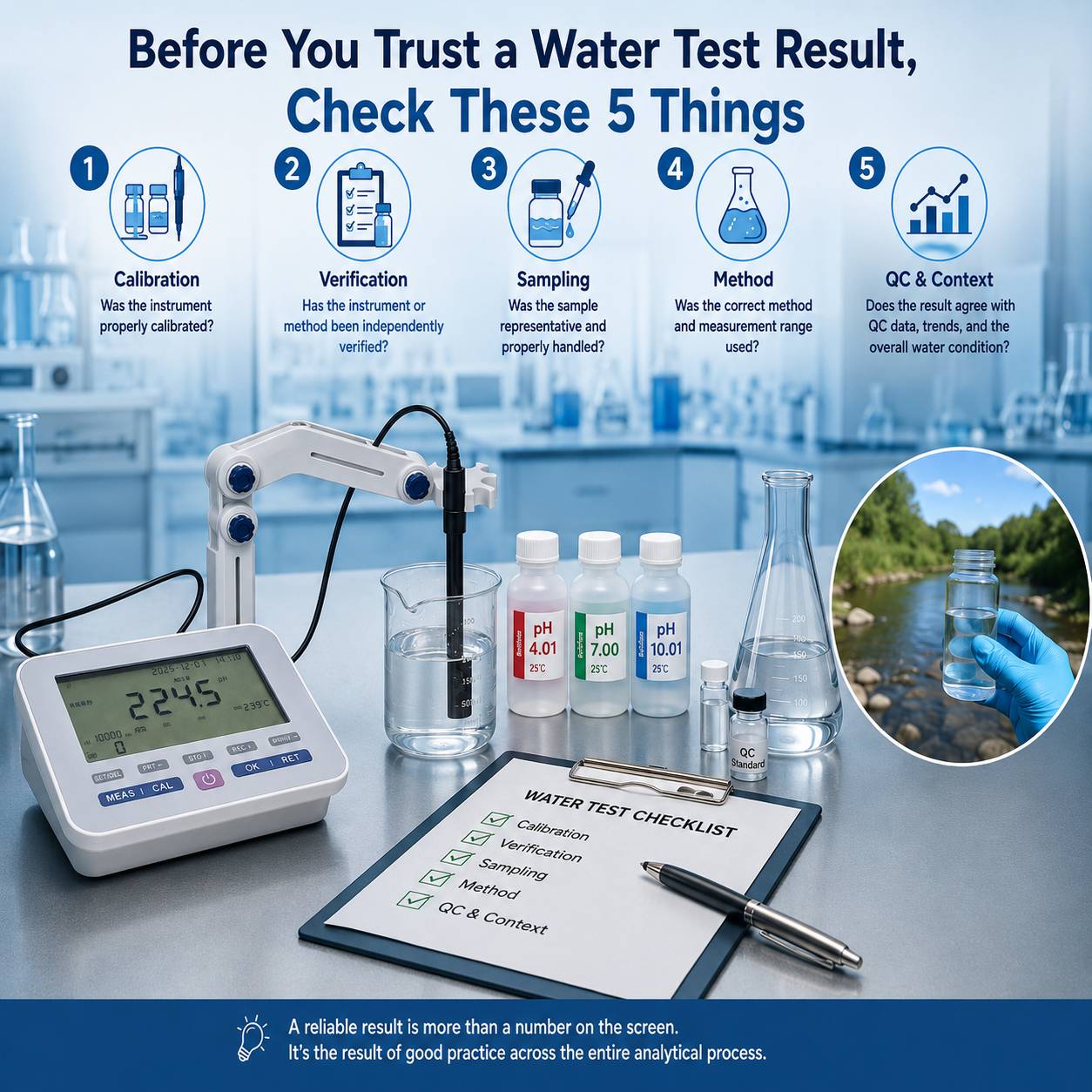 Before You Trust a Water Test Result, Check These 5 Things